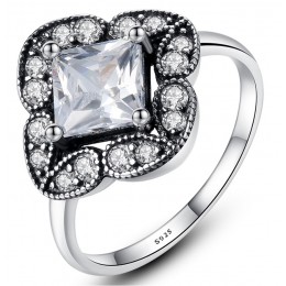 Inel argint Elegance Diamond